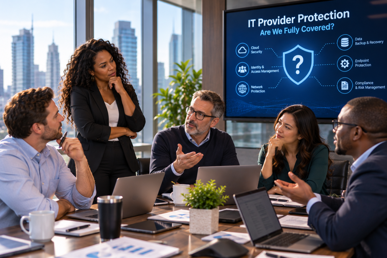 Collaborative IT Security Strategy Meeting.